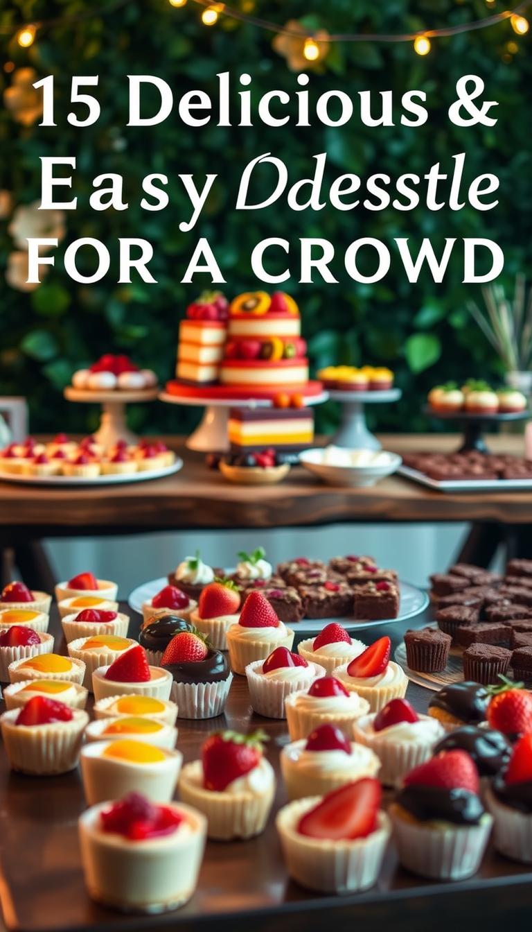 15 easy desserts for a crowd