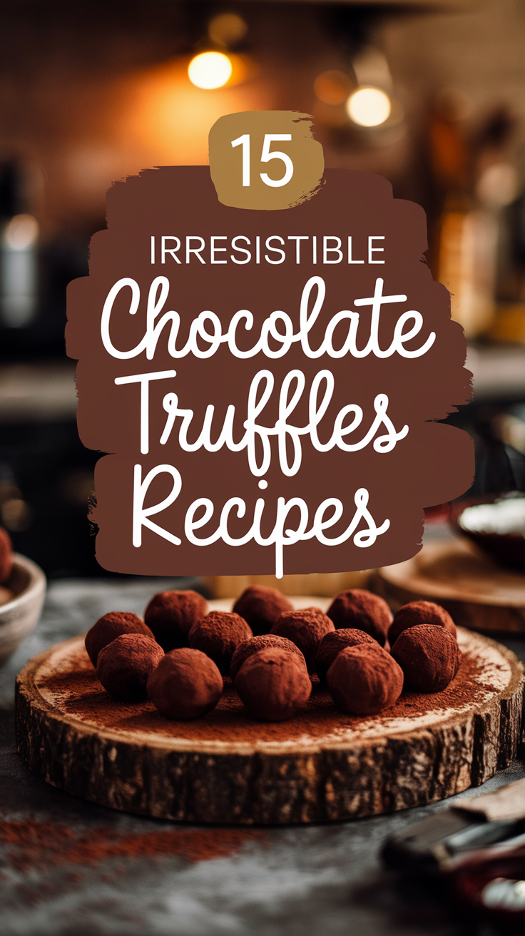 dark chocolate truffles