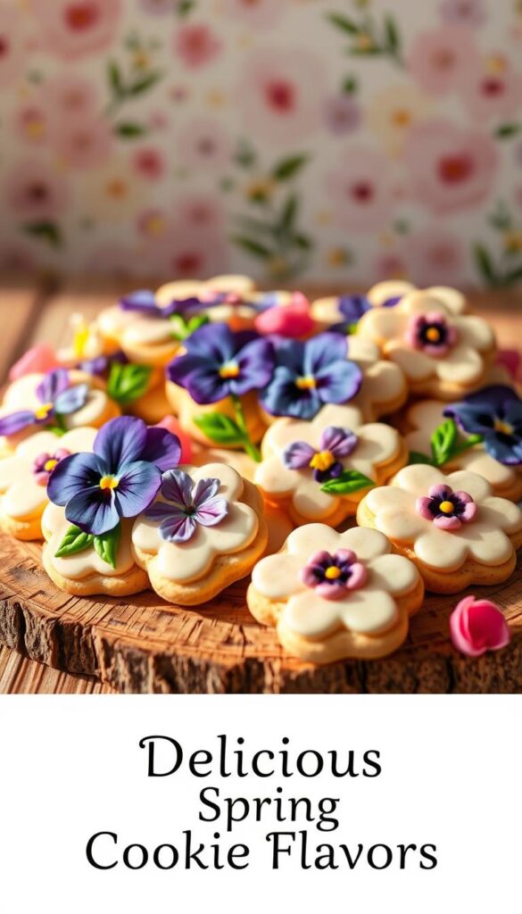 delicious floral cookies