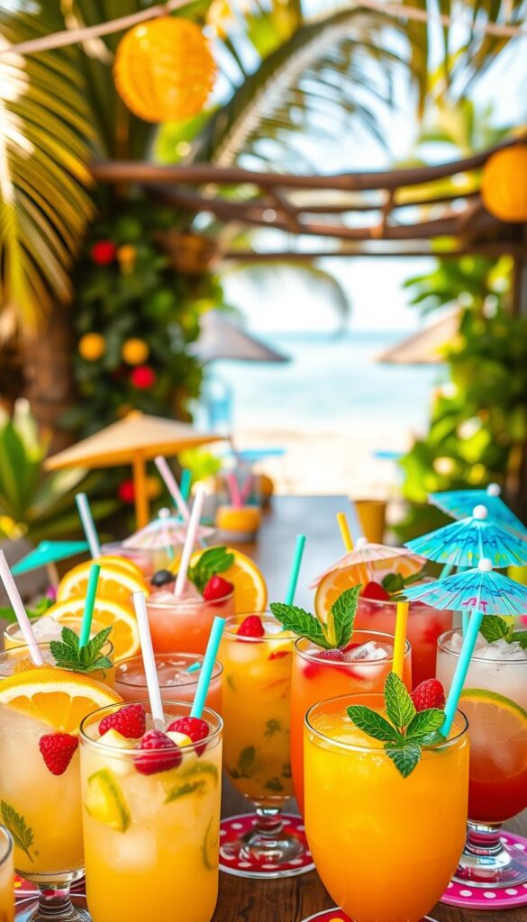 fun and fruity beverages