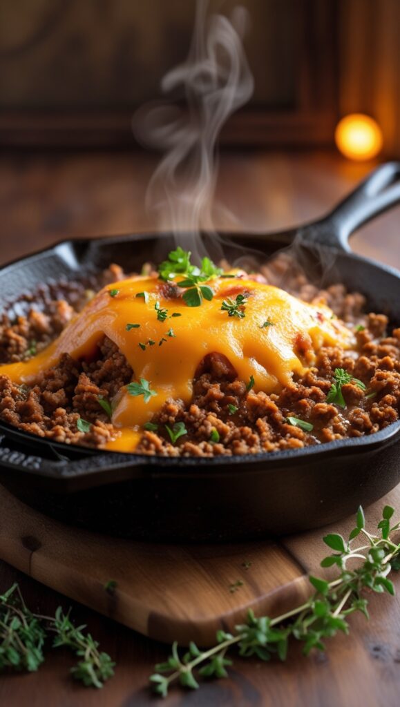 savory ground turkey dinner