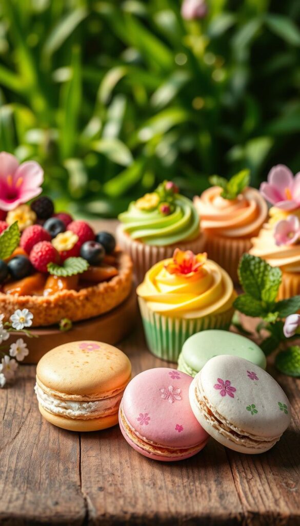 spring-themed desserts