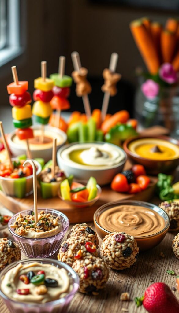 vibrant snack creations