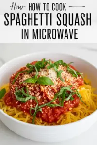 HOW TO COOK SPAGHETTI SQUASH IN MICROWAVE