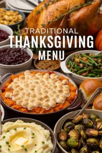 TRADITIONAL THANKSGIVING MENU